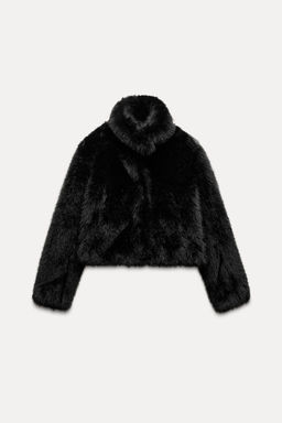 FAUX FUR SHORT COAT - Zara фото 16