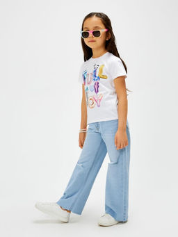 ACOOLA / Футболка детская для девочек Coimbra крем  фото 11