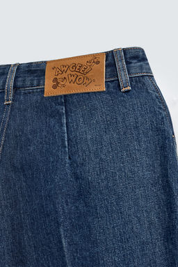 DENIM JORTS BERMUDA SHORTS HARRY LAMBERT FOR ZARA X DISNEY фото 5