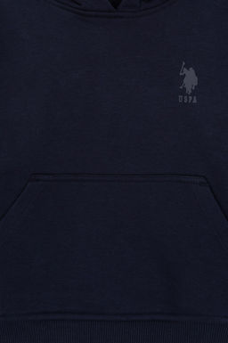 Erkek _ocuk Lacivert Kap__onlu Basic Sweatshirt - U.s. polo assn фото 3