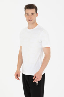 U. S. Polo Assn Мужская белая футболка с круглым вырезом - U.s. polo assn фото 3