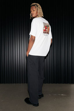 Camiseta con motivo estampado Loose Fit