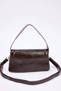 Kahverengi K?r?s?k Cilt Capraz Ask?l? Kad?n Mini/Kucuk City Canta TWOAW25OC00002