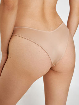 31204122258 Трусы стринги-бразилиано жен 3шт. Hope черный с бежевым - Infinity Lingerie фото 4