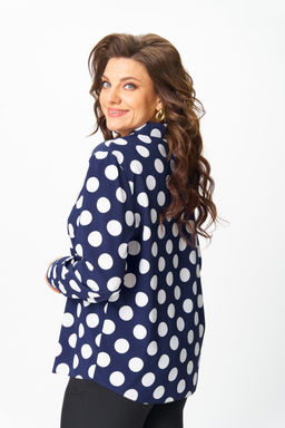 Блуза Svetlana Style 2173 синий+горох