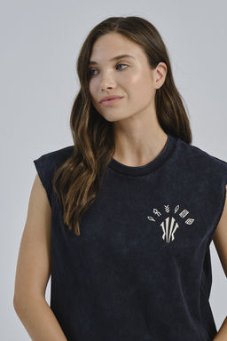 Майка трикотажная Черный