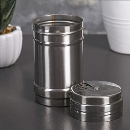 Солонка из нержавеющей стали Металлик, 200 мл, 59,5 см, цвет серебряный - Simaland фото 4