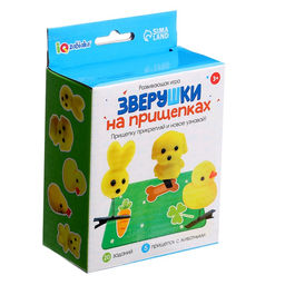 Развивающая игра Зверушки на прищепках, 20 заданий, 3+ - Iq-zabiaka фото 8
