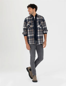 Lacivert Comfort Fit G_mlek Ceket