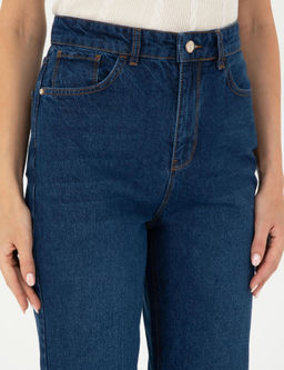 Koyu _ndigo Mom Fit Jean Pantolon - Pierre cardin фото 5