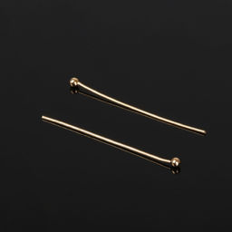 Штифт с шариком СМ-1103-13, 3 см, 50 г, (± 708 шт.), цвет золото