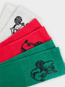 Носки женские с Микки Маусом в наборе, 3 пары - Mark formelle фото 6