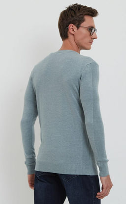 Пуловер F021-15-901 l.blue - Fine joyce фото 3