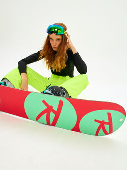 Брюки зимние женские / сноубордические Alpha Endless Симфония склона_YEL Желто-зеленый  фото 27