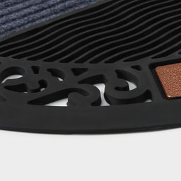 Коврик придверный Доляна Welcome, полукруглый, узор, 50×80 см, МИКС