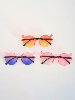 Цена за 2 шт. Карнавальные очки «Круглые» градиент, цвета МИКС