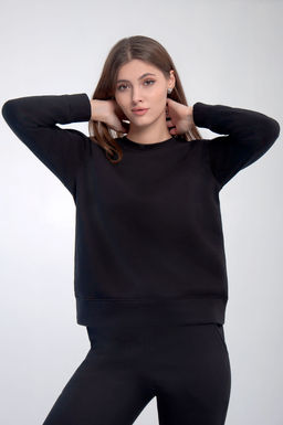 Арт. 2908Костюм женский с начесом 44-52 (5 шт) Цвет:черный - Калинка фото 5