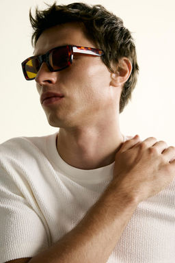 CAMISETA REGULAR FIT SEERSUCKER / Blanco roto - Zara фото 6