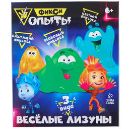 Набор для опытов Фиксики Цветные лизуны, неоновый, блестящий, зелёный  фото 7