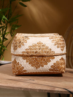 Корзинка плетёная «Манадо», 24×24×15 см, бамбук, светлая