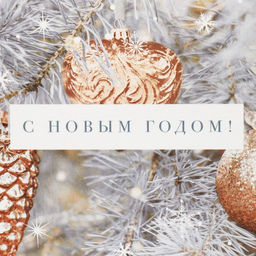 Цена за 3 шт. Коробка подарочная новогодняя складная «С Новым годом», 14×10×5 см