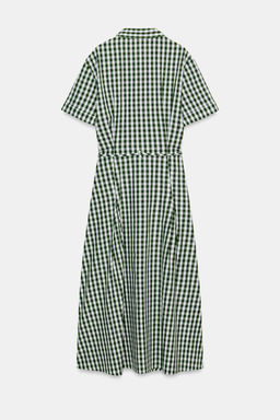 GINGHAM SHIRT DRESS ZW COLLECTION - Zara фото 13