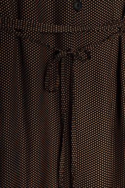 POLKA DOT DRESS WITH BELT ZW COLLECTION - Zara фото 7