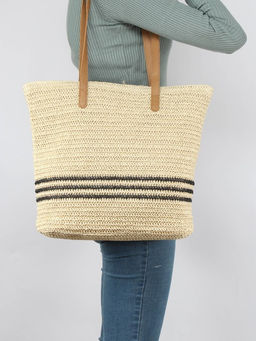 Сумка пляжная текстиль SNX-008, 1отдел, бежевый 259451