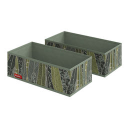 Набор органайзеров для белья, 2 шт., без крышки, 32*16*10 см, GREEN, шт