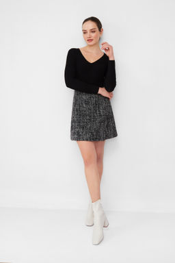 Джемпер лапша с V-образным вырезом - Mollis фото 2