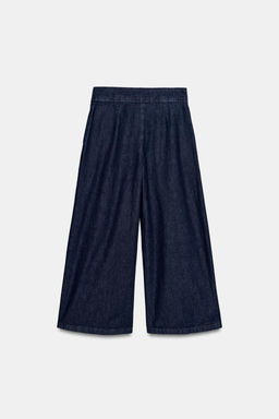 JEANS Z1975 CULOTTE TIRO ALTO PINZAS / Azul - Zara фото 8