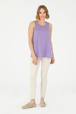 U. S. Polo Assn / Женская сиреневая футболка - U.s. polo assn фото 11