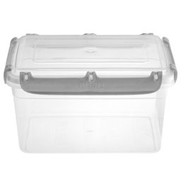 Bergen Контейнер для продуктов пластмассовый 2,4л, 21,5х15,1х11,8см, с защелками, пепельный жемчуг, подходит для СВЧ (Россия) - Домашняя мода фото 3