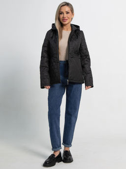 Куртка демисезонная стеганая (черная матовая) Б15194-25М - Lt collection фото 5