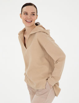 Bej Oversize Sweatshirt - Pierre cardin фото 3