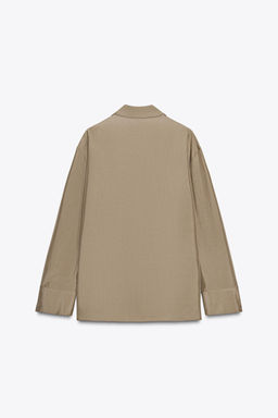 ZW COLLECTION SILK SHIRT WITH POCKET