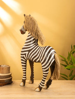 Сувенир «Зебра», 40×14×60 см, дерево, бело-коричневый