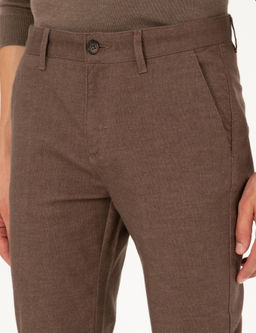 Kahverengi Slim Fit Kanvas Pantolon - Pierre cardin фото 5