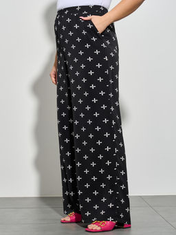 Брюки 0259-1 черный нюд