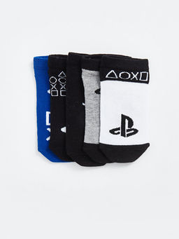 PlayStation Desenli Erkek ?ocuk Patik ?orap 5li