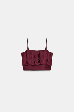 STRAPPY BALLOON TOP - Zara фото 7