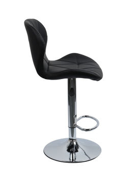 Комплект барных стульев «Клик Мебель», с подъёмным механизмом, с прострочкой, искусственная кожа, цвет чёрный, 2 шт.