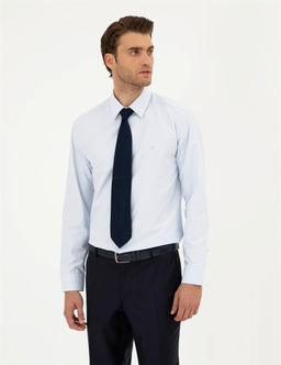A__k Mavi Regular Fit Uzun Kollu Basic G_mlek