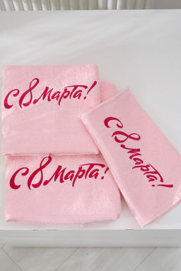 14418/14 "8 марта"полотенце махровое плотность 350гр