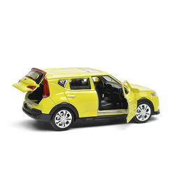 Машина металл KIA soul длина 12 см, двери, багаж., инерц, салатовый