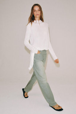 JEANS ZW COLLECTION RECTOS TIRO BAJO RAYAS / Rayas