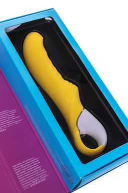 Нереалистичный вибратор Satisfyer Vibes Yummy Sunshine, силикон, желтый, 22,5 см.  фото 12