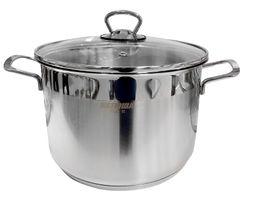 Кастрюля 12л нерж.сталь София стекл.крышка 9920-1090-0