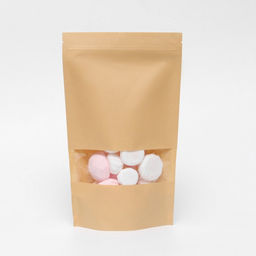 Цена за 50 шт. Пакет Zip - lock Крафт с прямоугольным окном 18?30 см - UPAK LAND фото 3