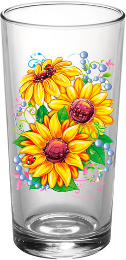 Стакан для сока 6шт арт.146-Д (подсолнух)